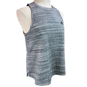 Medium Adidas Gray Heathered Tank DU1924 Split Side New